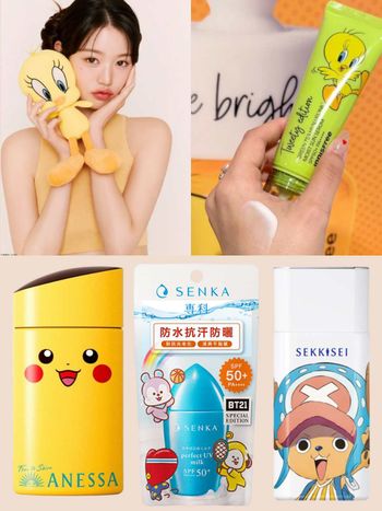 2025防曬聯名盤點！寶可夢、航海王、BT21都被印在瓶身...，張員瑛最愛崔弟也出超可愛防曬組！