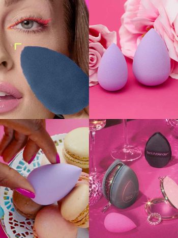 姊妹服貼底妝的秘密！Beautyblender春夏限定紫色午茶美妝蛋、午夜黑粉撲，2025母檔優惠通通9折起！