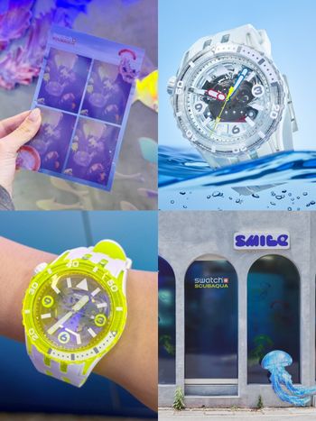 Swatch推出「夢幻水母」透明感手錶！果凍感配色超夏天、這裡還有專屬拍貼機！