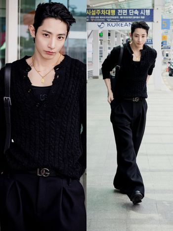 「人間蠱王」李洙赫來台灣了！機場Dolce&Gabbana穿搭「厚實胸膛」大露、看一眼魂就被勾走！