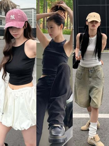 天氣太熱！韓女私藏「夏天背心穿搭」好看秘訣公開！原來「肩帶粗細」是顯瘦關鍵？！