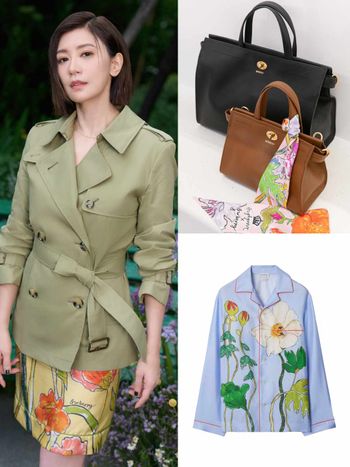誰敢相信這樣50歲！花園女神「賈靜雯」降臨BURBERRY活動！風衣外套＋印花短裙美到驚人！