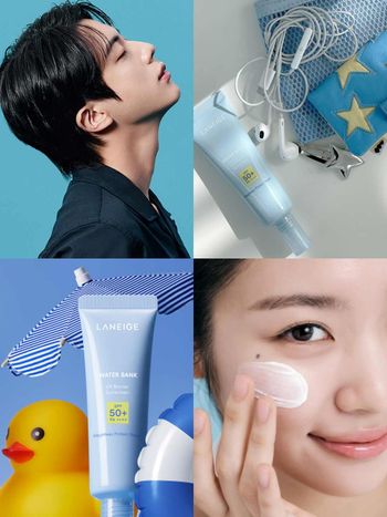 BTS Jin白皙肌膚秘密！蘭芝超輕透水感「防曬露」-4.5℃夏日涼感防曬，降溫超有感！
