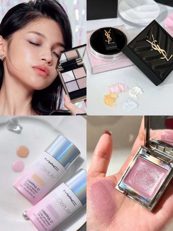 2025上半年紫色彩妝趨勢！韓系冷白肌必用薰衣草飾底乳、蜜粉，紫色眼影也能立體輪廓、飄仙氣，不顯髒！