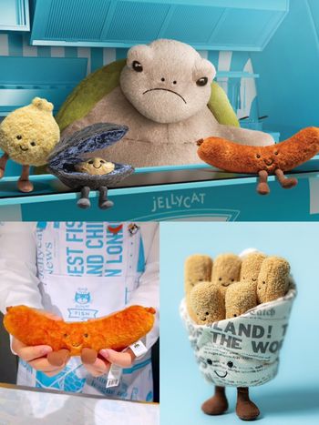 Jellycat英國限定必買6大周邊推薦！除「炸魚薯條」外還有新品「烤香腸、醃洋蔥玩偶」想帶回家！