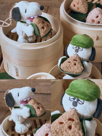 可愛發瘋！端午節限定「吃粽子史努比&歐拉夫」絨毛香包Q翻天、巷口7-11就買得到！
