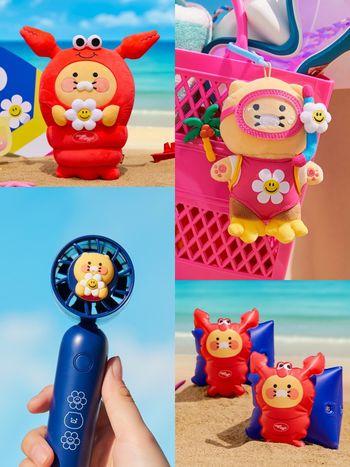 Kakao Friends和Jennie也愛的Wiggie Wiggle聯名了！「龍蝦春植玩偶、手持風扇」必買一次看！
