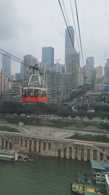 就是這個車廂！打卡難哄同款長江索道 重慶自由行