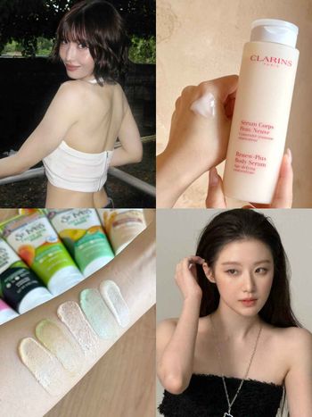 夏日美白攻略！精緻女孩必知身體乳隱藏版用法：乳敷法、乾刷拋光法...，擦乳液前先噴「這個」更好吸收！