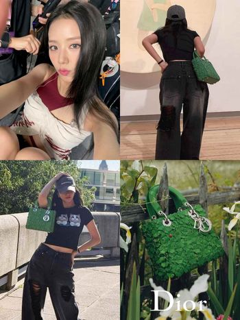 真不愧是受寵小公主！Jisoo倫敦曬美照手拎「DIOR幸運草包包」未上市就先擁有！