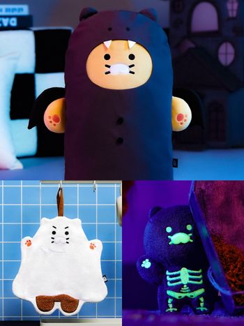 Kakao Friends鬼月限定「恐怖貓咪」系列開賣！「夜光骷髏春植吊飾、吸血鬼春植抱枕」全都太想要！
