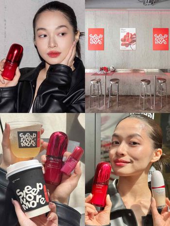 夜貓族必去限定快閃！資生堂小紅瓶跨界聯名Sleep No More Cafe，買聯名特調飲品、免費送「熬夜發光保養禮」！