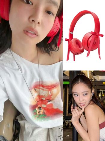 金珍妮又來搶錢！Beats×Jennie聯名「紅寶石耳罩式耳機」曝光、還有蝴蝶結設計太可愛！