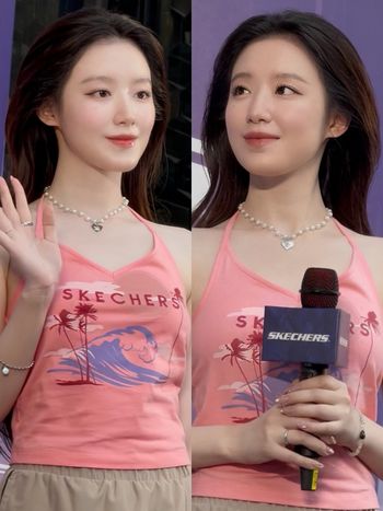 真的是仙女！舒華現身SKECHERS快閃店本人白到發光！超寵粉舉動、粉絲擠爆信義區！