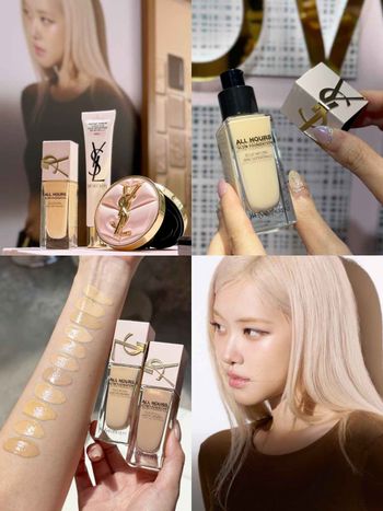 Rosé命定底妝重磅抵台！YSL粉光瓶打造「不暗沉養膚粉底」天花板，一抹細膩貼合又持妝，打造高定級裸絲光膚質！