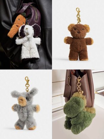 原地發瘋！COACH最新「娃娃吊飾」太可愛怎麼辦！泰迪熊、小恐龍全都想收！