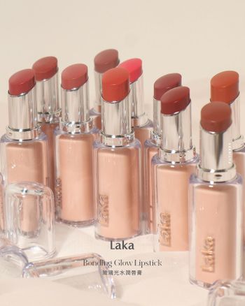 粉嫩嫩包裝控擋不住 Laka 🫧 #玻璃光水潤唇膏