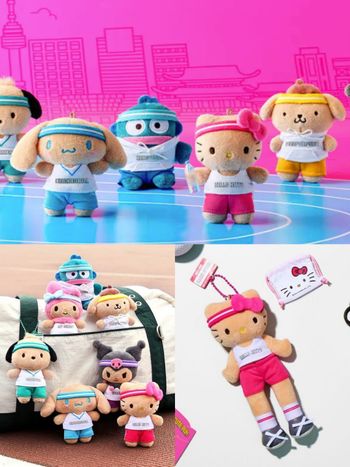 韓國開賣「跑步系列」三麗鷗周邊！「運動服大耳狗&布丁狗玩偶」可愛爆炸、長腿Hello Kitty鑰匙圈同步登場！