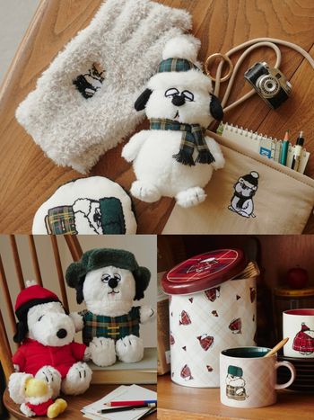 Afternoon Tea又跟史努比聯名了！Q翻「格紋外套歐拉夫玩偶&爆炸頭史努比鑰匙圈」這天開賣！