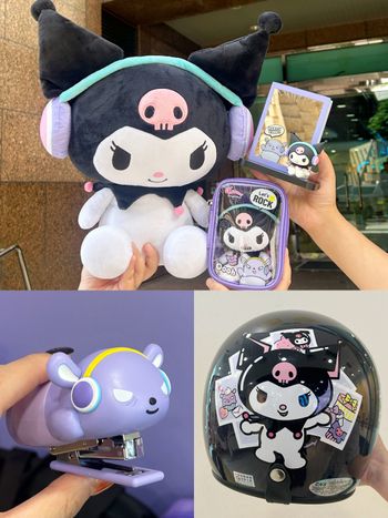 7-11最新加購小物是酷洛米！「戴耳機酷洛米玩偶、巴庫訂書機、娃包吊飾組」可愛必買！