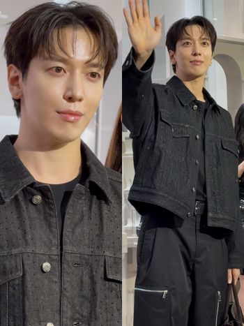 鄭容和本人太帥！現身Michael Kors台北101旗艦店、大秀中文說「笑死」超接地氣！