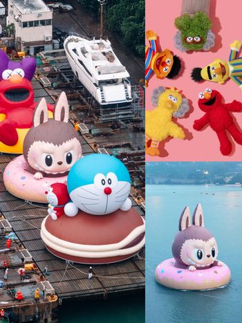 超巨大LABUBU太欠拍！「維港海上大巡遊」集哆啦A夢等4大人氣角色化身充氣雕塑、必拍亮點一次看！
