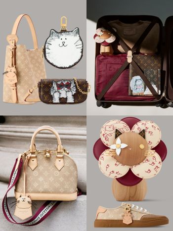 誰能拒絕貓貓！LV X Grace Coddington貓咪聯名系列回來了！吊飾、卡夾、護照套全都想要！