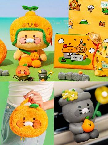 濟州島限定Kakao Friends周邊開賣！超Q「橘子春植化妝包、石頭爺爺春植公仔」全都太欠買！