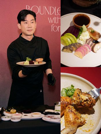 TWICE子瑜最愛「素食生魚片」台灣也吃得到！嵩×黑白大廚林熙元「翅包泡菜炒飯」6道必吃餐點一次看！