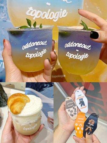 東區人氣手搖飲ODD ONE OUT跟Topologie聯名了！超美「龍洞氣泡飲」三款聯名飲品&周邊一次看！