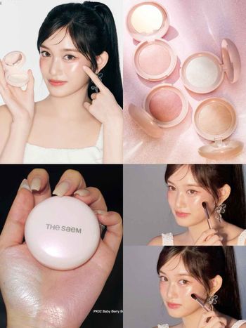 韓國美妝界新寵！LEESEO上任THE SAEM品牌大使，同款「烘焙打亮餅」默默賣翻，珍珠光澤美到必須包色！