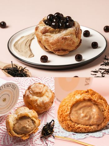 奶茶控瘋掉！beard papa's×先喝道聯名「厚奶茶泡芙」爆漿口感療癒炸、還有限定珍奶口味要吃！