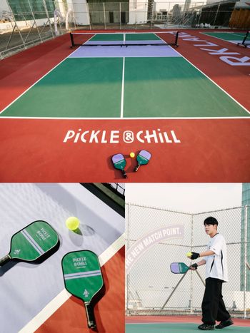 台中也有高空匹克球場了！「PiCKLE & CHiLL」綠意植栽+天際線景觀美爆、打球後還能小酌太療癒！