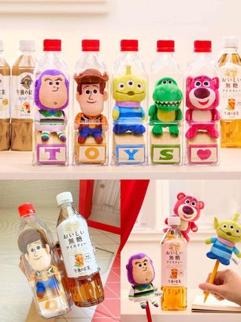 午後の紅茶跟玩具總動員聯名了！超Q「熊抱哥&三眼怪」五款瓶中玩偶太欠買、巷口7-11就買得到！