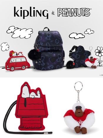 史努比控發瘋！Kipling X PEANUTS聯名回歸了！紅房子卡夾、吊飾可愛度超標！
