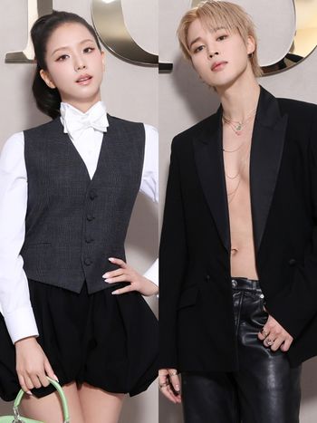 Dior時裝週「王子公主」雙神降臨！Jimin上身「真空」辣瘋、Jisoo小黑裙大露美腿！