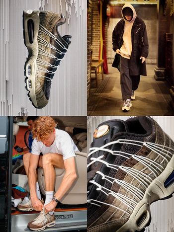 周杰倫PHANTACI聯名NIKE球鞋真面目曝光！Air Max 95漸層沙漠色太美！