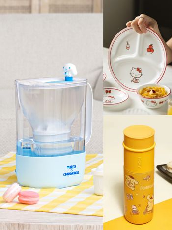 2025最新必買三麗鷗聯名小物盤點！BRITA「立體大耳狗濾水壺」、WOKY「布丁狗不鏽鋼杯」全都太想要！