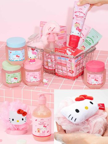 韓女搶著收藏！韓國國民香氛磨砂膏聯名Hello Kitty，沐浴球、髮帶周邊萌翻天，OLIVE YOUNG上市秒賣爆！