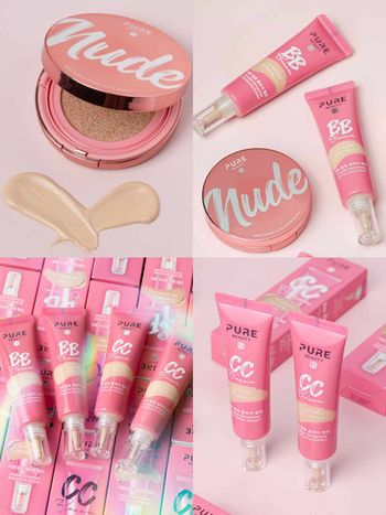 原生裸妝結合護膚哲學！韓國Pure Beauty韓淨萃「無瑕BB霜、潤色CC霜、柔霧氣墊」上妝同時保養，只在屈臣氏獨賣！