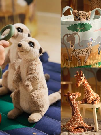 IKEA又要來搶錢！全新草原動物系列「長頸鹿寶寶玩偶、狐獴絨毛吊飾、收納袋」全都太想買！