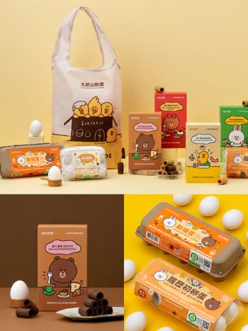 大武山牧場跟LINE FRIENDS聯名了！限定「熊大法式可可蛋捲」太欠買、「買這個」還送莎莉購物袋！