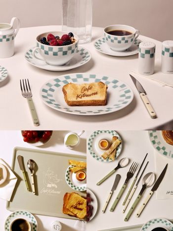 Café Kitsuné推全新Objets居家系列單品！美翻「薄荷色小狐狸托盤、藍綠棋盤格碗盤」必買一次看！