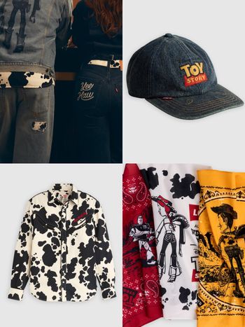Levi’s玩具總動員聯名爆火！胡迪&翠絲「具象化穿搭」竟然這麼好看、角色絲巾必收藏！