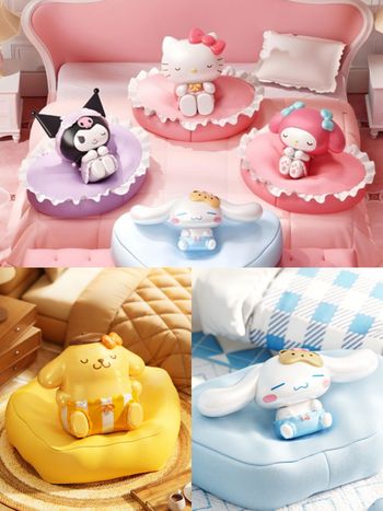 想跟布丁狗一樣軟爛！7-11開賣超Q「軟綿沙發系列」三麗鷗公仔、戴眼罩小可愛+迷你沙發太生火！