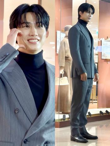 「元祖野獸」玉澤演本人超帥！降臨Loro Piana台北101活動！狂比愛心超寵粉、粉絲們幸福了！