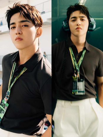 BOSS霸總去看F1！SEVENTEEN隊長S.COUPS穿貝克漢聯名現身！帥到忘了賽車在跑！