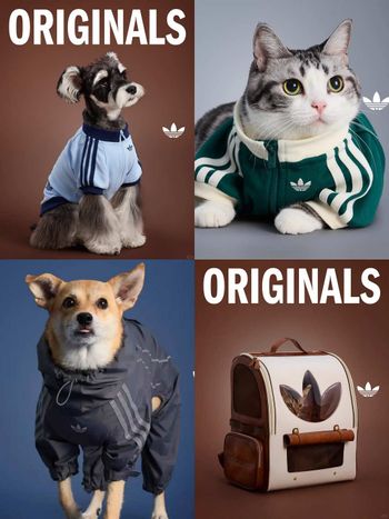 愛迪達真的很會！adidas寵物系列再推「秋冬新款」啦！毛孩版運動外套、背心可愛到爆！
