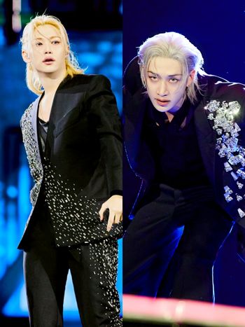 LV、FENDI太寵了！幫Felix、方燦打造「禁慾黑西裝」演唱會訂製服、帥到無法無天！