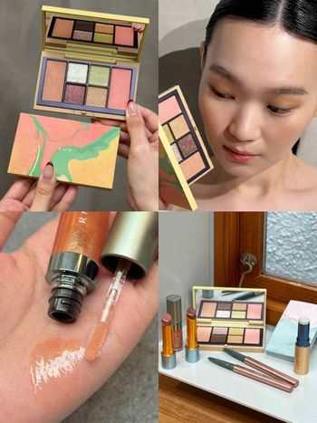 RMK聖誕彩妝媲美藝術品！慵懶夕陽配色「眼頰彩盤」、低飽和絲絨口紅太顯白，透光底妝必用薄荷光燦眼頰棒！